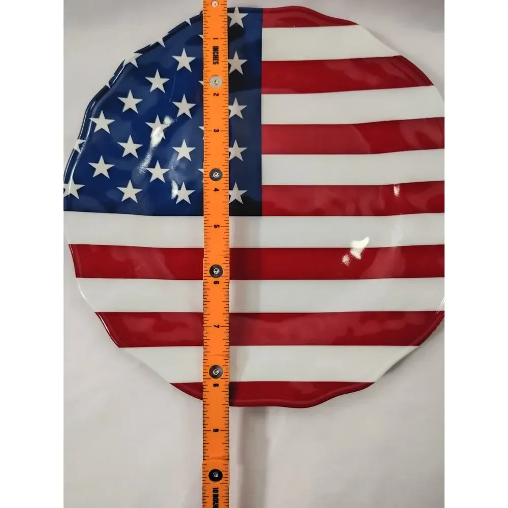 Pier 1 American Flag Patriotic July 4th Stars Stripes Melamine 8.5